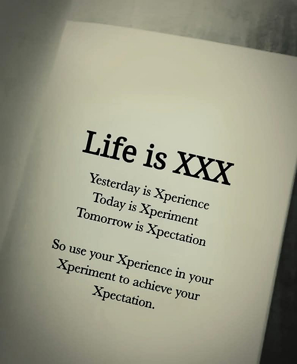 Why X why not the actual spelling ...